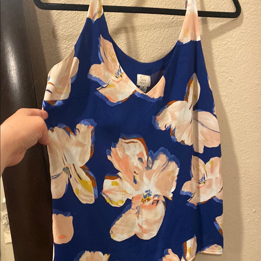 Orange and Pink Sleeveless Camisole Top